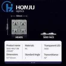 Hongzhu 50X50mm Outdoor Light Lens 5050 PC 4 In 1 Led Outdoor Lighting Street Light Lens thumbnail-2