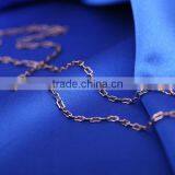 Coffee Gold Plated Decorative Long Chain Link Chain Jewelry Chain Necklace thumbnail-5