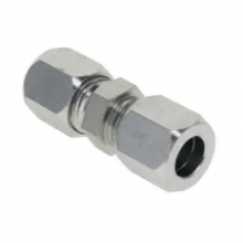 Flareless Bite Type Tube Union Flareless Bite Type Adapter Tube x NPT Male Straight Adapter Female Male Thread, thumbnail-3
