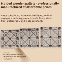 Eco-friendly, Recyclable Molded Wood Pallets — Compliant With European and American Standards — Hassle-Free Export thumbnail-1