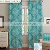 100% Polyester Printed Microfiber Rod Pocked Window Curtain thumbnail-1
