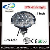 Car accessories hot sales work lamp led headlight 36W 7 inch round led driving light