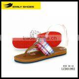 Lady's Red&blue Quadrille Casual Slipper thumbnail-1