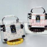 AN117 ANPHY Mini Jewelry Case Aluminum Suitcase Jewelry Box Children Gift Box Mirror Metal Box Handle Lock 13*9*9cm 400g 2 Color thumbnail-3