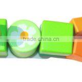 2015 New Wooden Castle Building Blocks For Children thumbnail-3