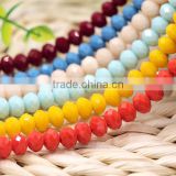 Colorful 2mm to 12mm AAA Quality Wholesales Factory Price Loose Jade Crystal Facted Roundelles Glass Beads for Jewelry Cheapest