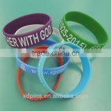 Custom Logo /Size Rainbow Silicone Wristbands thumbnail-5