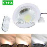 Smart led downlight COB dimmable with Remote Control brightness and color 5w 7w 20w 30w Lighting