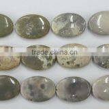 Wholesale Tumbled Flat Loosen Faceted Gemstone Ocean Jasper thumbnail-6