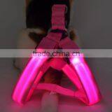 Y171 Hot sale LED dog harness pet harness vest dog collars and leashers