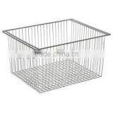 Sliding Baskets Shelving Unit Standard Kit on Feet (no Castors) - 460mm x 1220mm x 1590mm (DxWxH) With 8 Sliding Baskets thumbnail-2