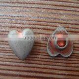 8.5mm Hot Sale Fashion Cute Metal Alloy Plating Heart Rivet thumbnail-1