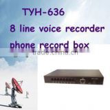 Best Quality--8 channel cell phone recorder/ call recorder pstn with software call recording