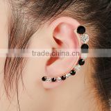 >> SW16413 New arrival rhinestones ear jacket crystal cuff earrings/