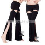Factory Wholesale China Supplier Black Flared Pant Belly Dancer Pants thumbnail-1
