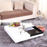 High Gloss Coffee Table White High Gloss Center Table thumbnail-2