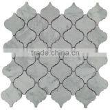 Carrara White Lantern Shape Marble Mosaic Tile thumbnail-1