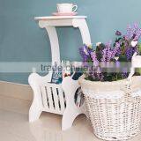 Livingroom Multifunctional WPC End Table Wooden Floor Standing End Table thumbnail-4