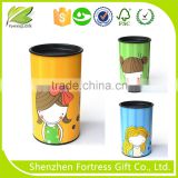 high quality food paper tube with tin cap