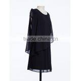 China Dress Manufacturer New Fashion Black Plus Size One Piece Long Ladies Cheap Cost Dress for Women thumbnail-3