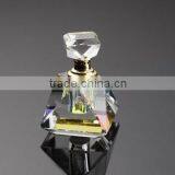 Customized Shaped Empty Crystal Perfume Bottle With Sprayer Laser Engraving For Sale
