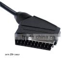 3ft 28AWG Scart to BNC Male to Male Cable High Quality Factory Price