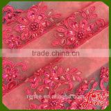 Beautiful Floral Pattern Design Mesh Embroidery Fabric For Dress