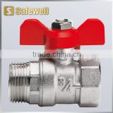 C.P. Reduced-flow Brass Ball Valve M.F. with T Handle