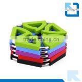 Insulation and Heat Resistant Pentagon Transformable Silicone Stainless Steel Pot Holders thumbnail-3