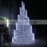 Led Spiral Tree White Outdoor Lighted Christmas Cone Trees Giant Christmas Tree With Top Star
