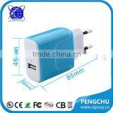 ac 100v-220v 50/60hz dc 12w 5v 2.4a Mini USB Wall Charger With Two USB Ports thumbnail-5