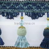 Handmade Decorative Modern Elegant Red Tassel Fringe,tassel Lace for Curtain thumbnail-1