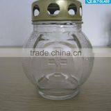 Church Candle Bottle/ Religious Candle Glass Jars/candle Holder thumbnail-1
