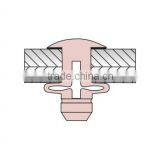 Folding Blind Rivet With Dome Head, Large Setting Head for Equal Distribution of Forces, Available With Neoprene Washer Too thumbnail-4