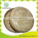 Hot Sale Mini Round Modern Bamboo Tea Sundries Basket With Cane thumbnail-6