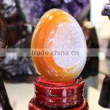 Moss Agate Geode Gemstone Egg Wholesale