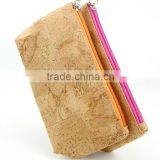 Special Fabirc Fashion Natural Cork Wood Makeup Bag thumbnail-1
