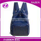 Adjustable Shoulder Strap College School Fashion Rivet on Women Day Backpacks thumbnail-2