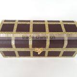 ANTIQUE LOOK, ARTIFICIAL LEATHER FINISH, WOODEN HANDMADE BANGLE BOX / BRACELET BOX- 1-ROLL thumbnail-2