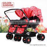 Round Steels Tube And Oxford Fabric Good Twins Stroller |Baby Pram | Baby Carriage | Baby Pushchair thumbnail-5