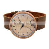 Leather Watch Strap Bamboo& Wood Smart Man Watch thumbnail-5