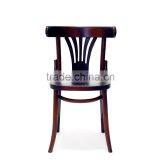 Restaurant Modern Coffee Genuine Leather Antique Leisure Chair thumbnail-2