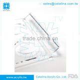 White With Diamond Set of 3 Pcs Small Bowl With Base, Acrylic Serving Tray thumbnail-6