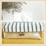 ZAKKA Jute Linen Napkin Tissue Foldable Box thumbnail-2