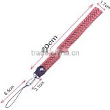 New diy faux genuine weave leather cell phone strap
