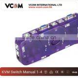 High Quality 1 to 4 Ports Push Button Auto KVM Switch thumbnail-3