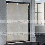 304 Stainless Steel Corner Shower Room, Shower Stall With Circle Arc Glass Easy Clean Shower Room thumbnail-2