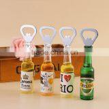 High Quality 3D Artificial Beer Bottle Opener Fridge Magnet for Promotional Gifts