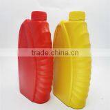 Self Measuring Red and Yellow Plastic HDPE 1000ml Lubricating Bottle
