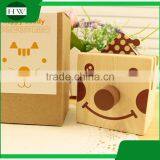 Multipurpose Wooden Cartoon Animal Happy Buddy Glasses Penholder Storage Pen Container Case Box Holder thumbnail-2